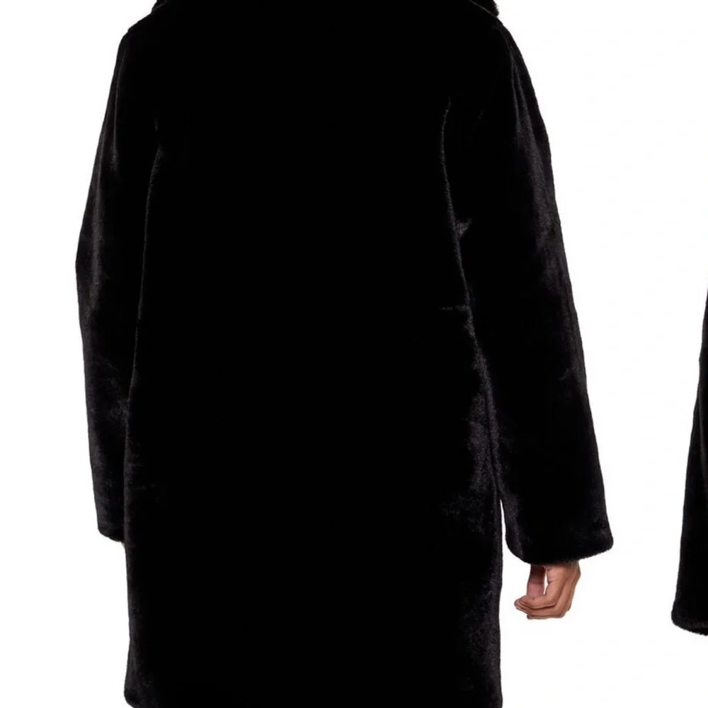 Black Faux Fur Coat - Picture 4 of 7